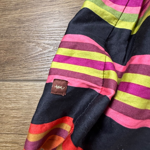 Tea Collection Girls Striped Short Sleeve Dress Sz 6 Fall, Back to School, Lined - Picture 2 of 11